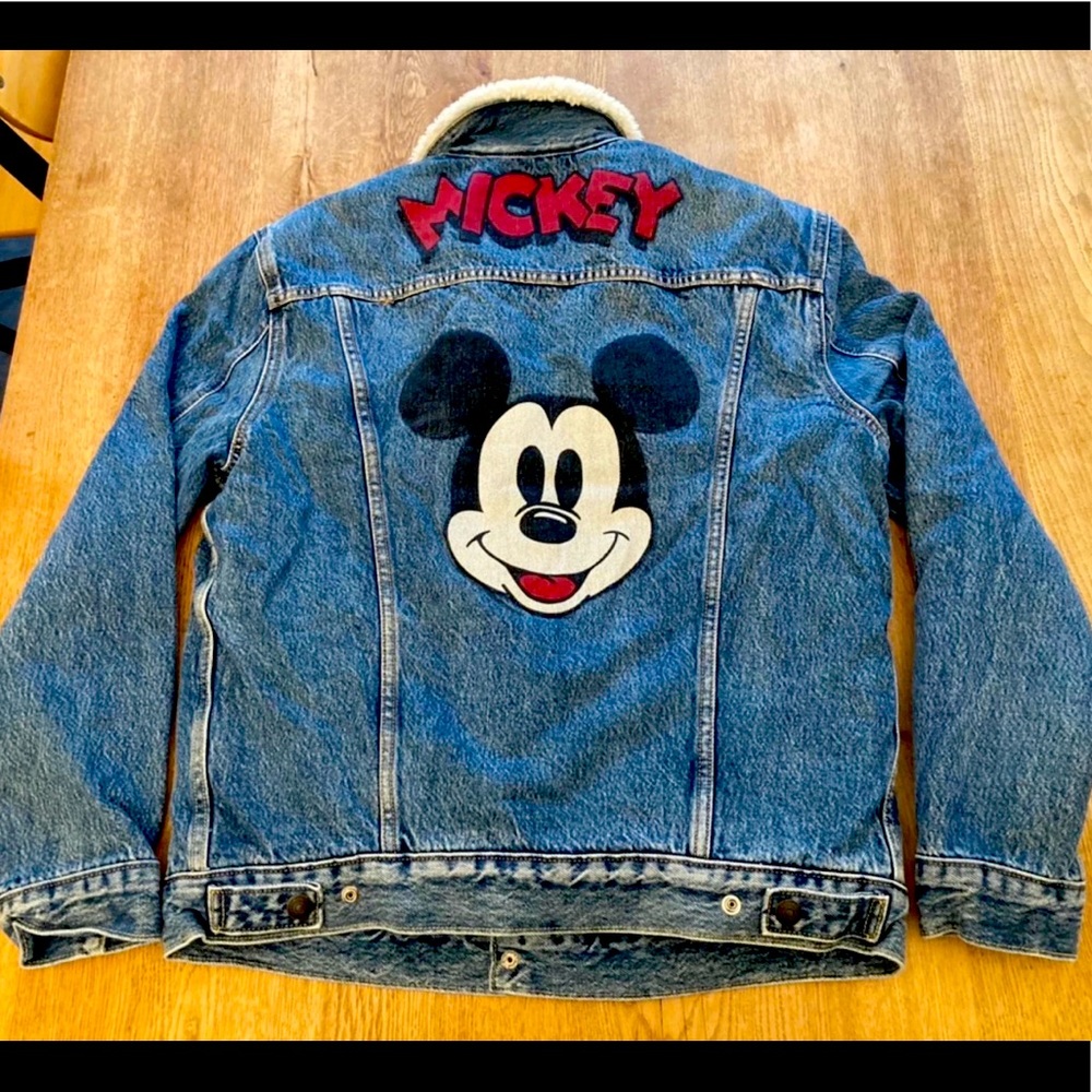 Levi’s x Mickey Mouse Sherpa-lined Denim Trucker Jacket